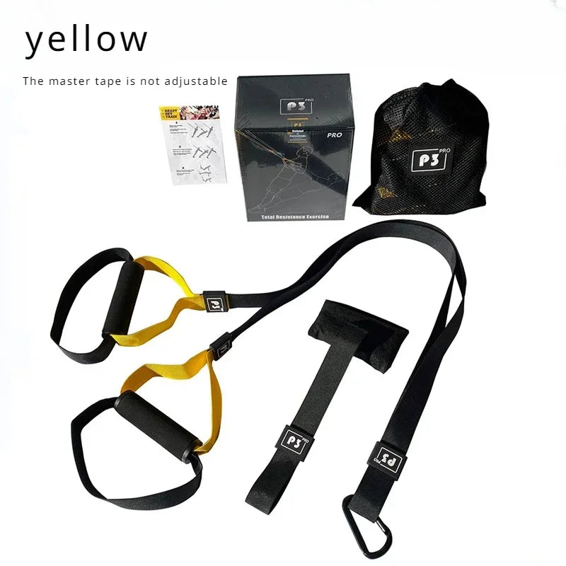 Professional Suspension Training Band Fitness Strength Power Suspension Trainer Adjustable Yoga Belt Wall Mount TRX Tensioner