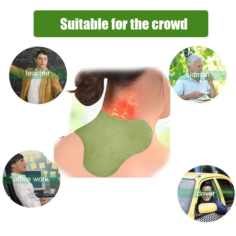 10pcs Self-heating Neck Patches Wormwood Plaster Joint Cervical Spondylosis Body Pain Relief Stickers Rheumatoid Arthritis