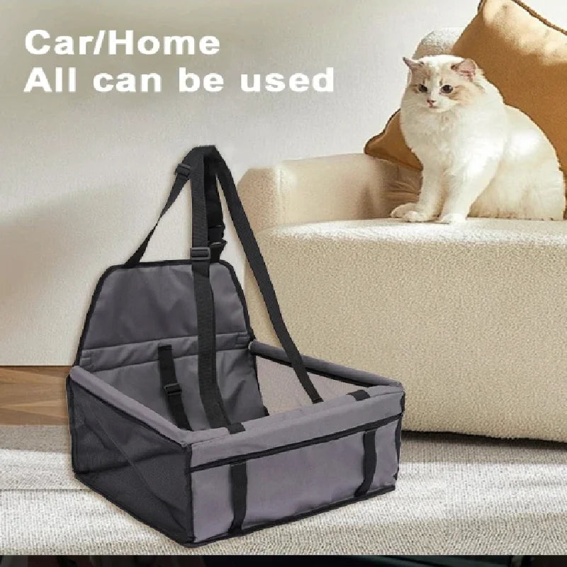 NEW Arrivals Dog Car Seat, Scratch Proof Durable Pet Booster Car Front Seat Puppy Safety Belt Stable Foldable Travel Pet Car Seat Dogs Safety Security Accessories Pets Supplies