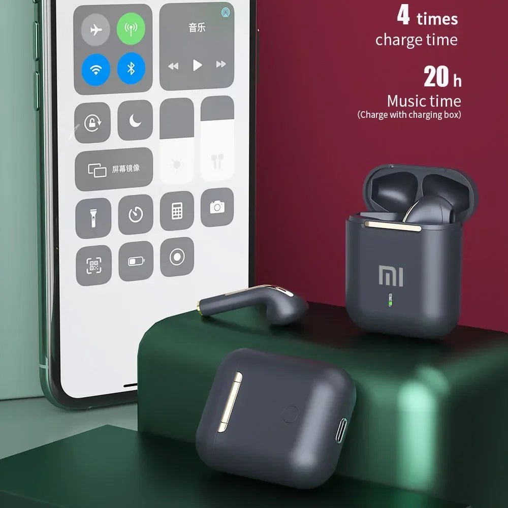 Original XIAOMI J18 Headset Wireless Earphones Bluetooth Headphones True For Stereo Sport Game TWS Earbuds In Ear With Microphone Touch Electronics Supplies