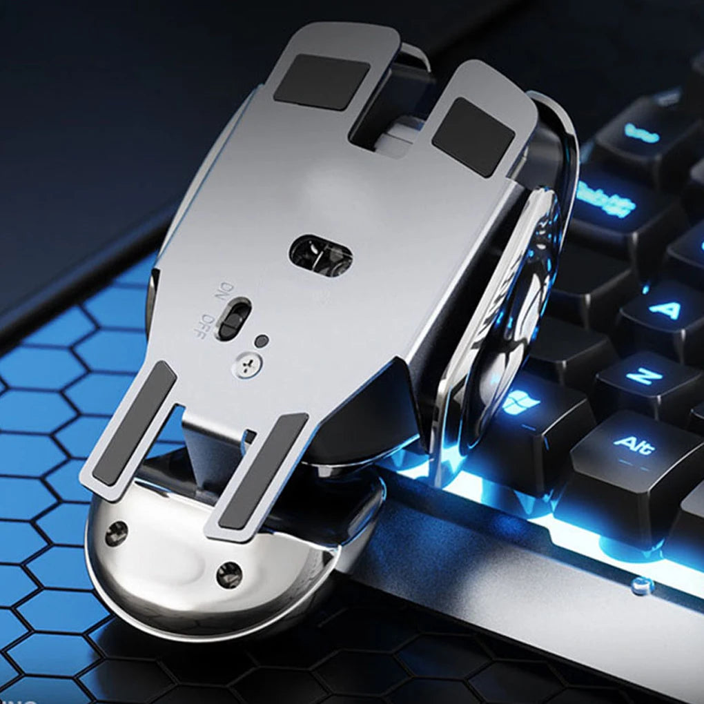 NEW Arrivals Silent Wireless Gaming Mouse USB Receiver Desktop Waterproof Aluminum Computer Video Games Mouses PC Laptop Computer Office Home Use Accessories Devices Supplies Electronics Products Tools