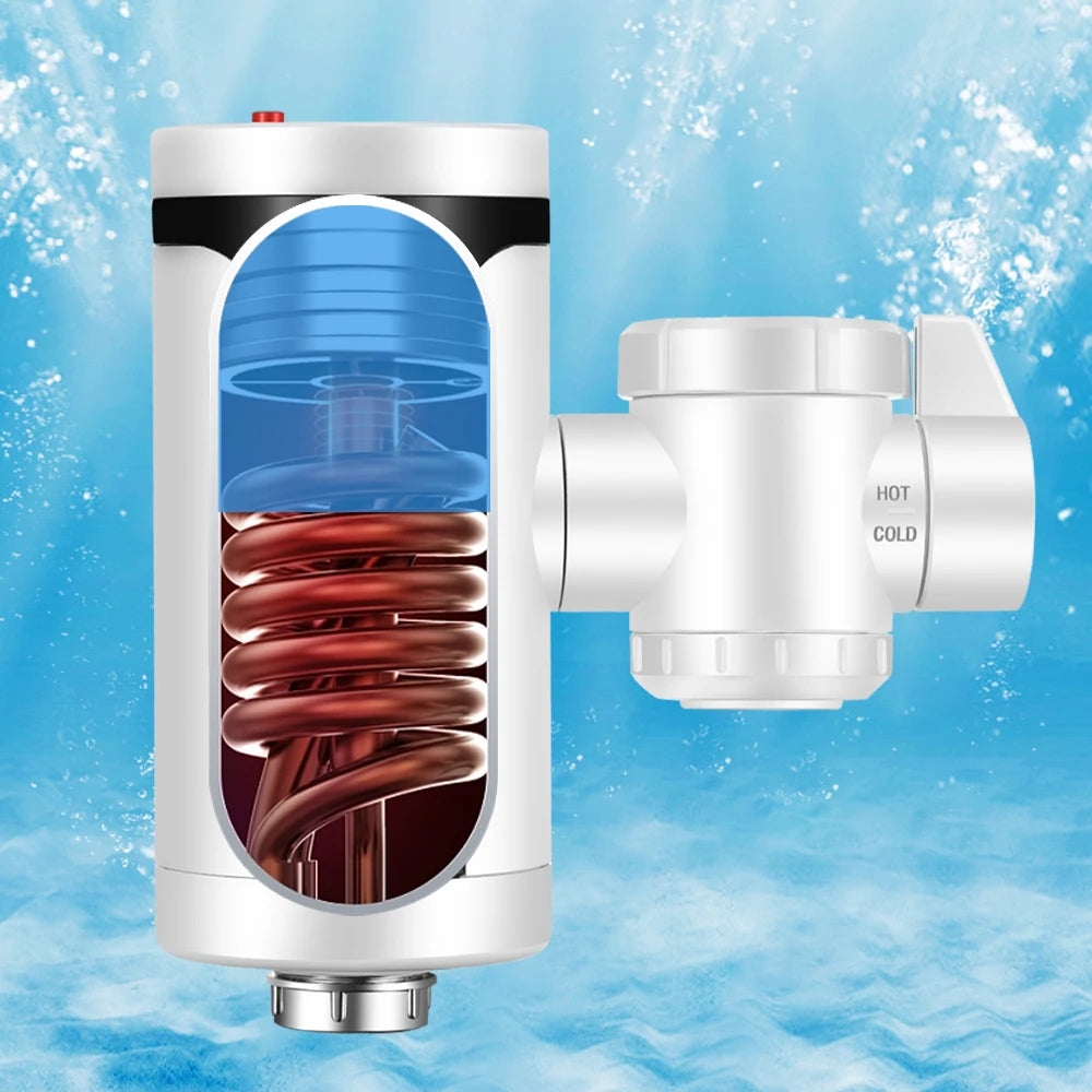 3300W Instant Hot Water Tap Electric Faucet Modern Instant Water Heating Faucet Kitchen Water Heater