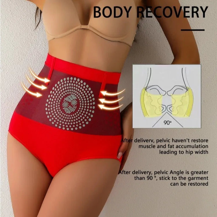 NEW Arrivals M-2XL 3 Colors Super Sale Seamless Shaper Brief Women High Waist Abdomen Control Panties Magnetic Therapy Warm Uterus Underwear Body Shaping