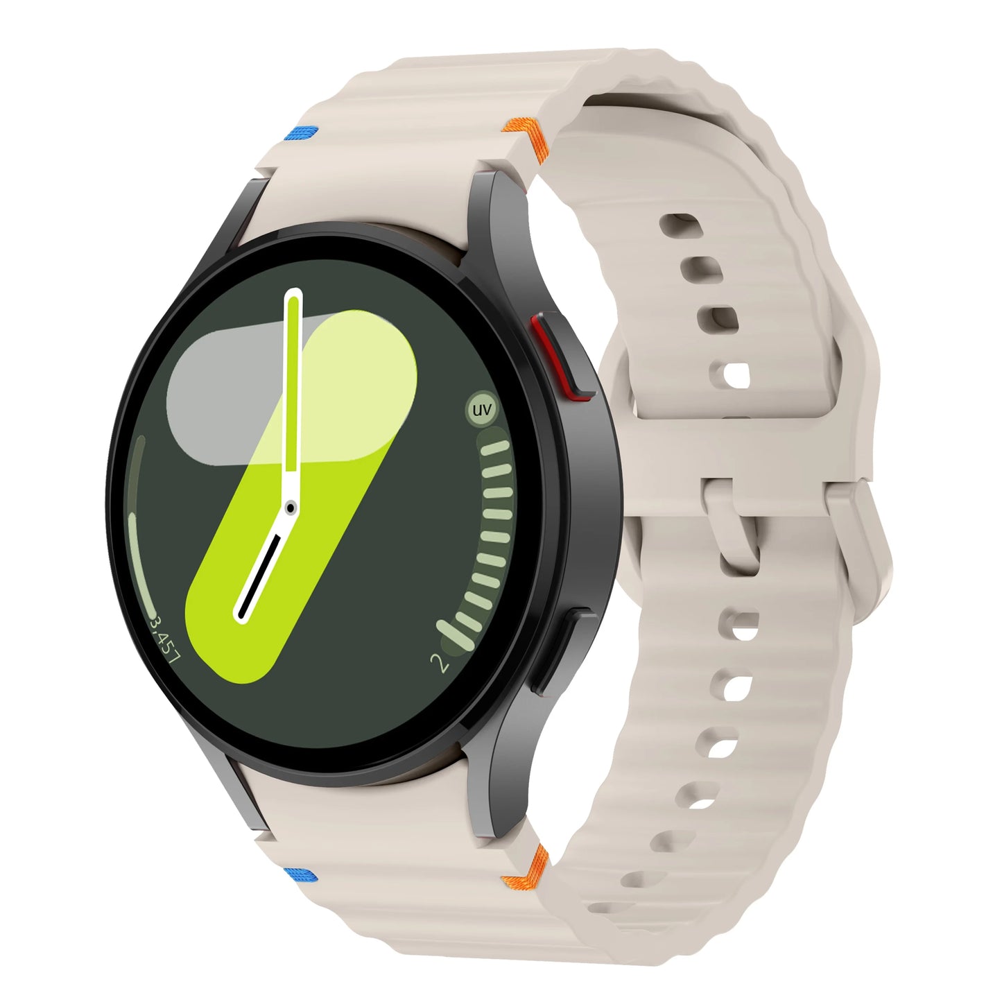 NEW for Samsung Galaxy Watch 7 Band FE/5 Pro/6/4 Classic 44mm 40mm Original Silicone Sport Belt Bracelet Galaxy Watch 7 Strap