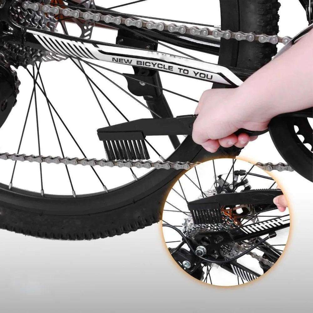 NEW Arrivals 4PCS Set Portable Bicycle Chain Cleaner Bike Brushes Scrubber Wash Tool Mountain Cycling Cleaning Kit Outdoor Accessory