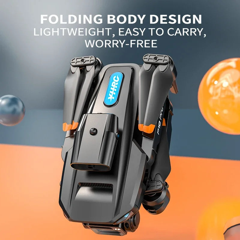 The P10 Drone Comes With A High-Definition Camera And A WiFi FPV High-Definition Dual Folding RC Quadcopter Height Maintainer