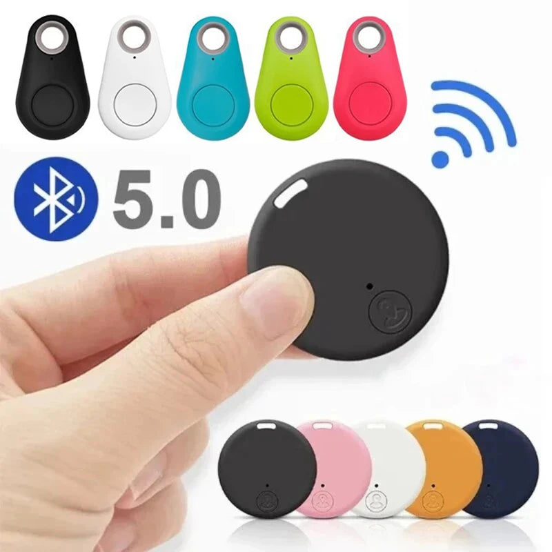 Dogs Cats Pets Mini GPS Locator Anti-Lost Alarm Wallet Keychain Smart Tag Bluetooth-Compatible Tracer Keychain Tracker Key Finder