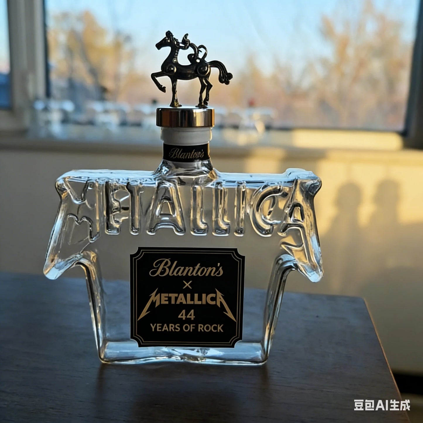 METALLICA Rock Band Shaped Whiskey Decanter Crystal 44th Anniversary Metal Home Display Wine Bottle Collectible Gift for Home Night Club Bars Pubs Barware Accessories