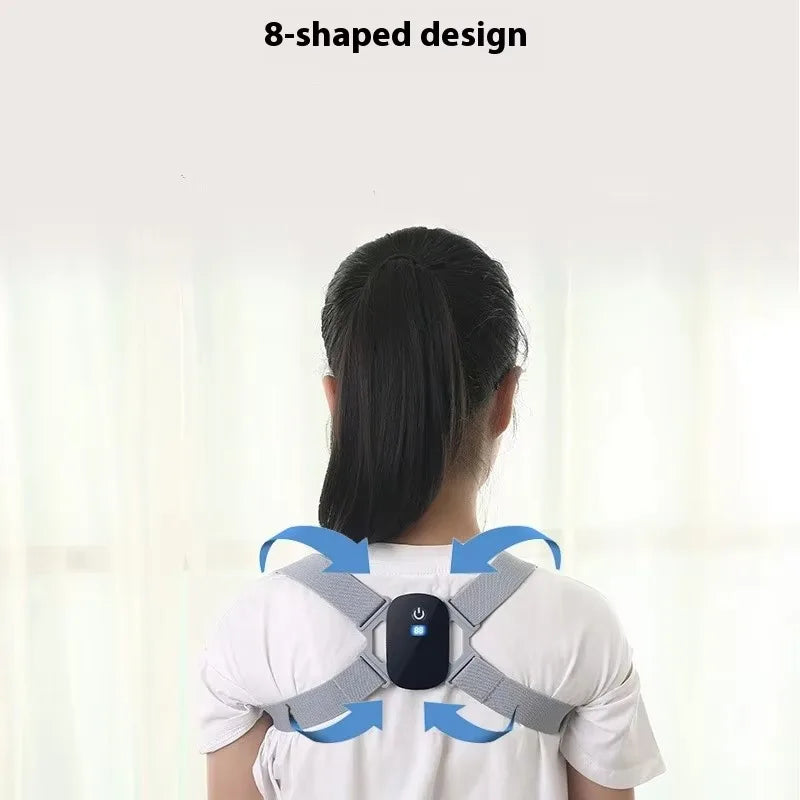 NEW Arrivals 10PCS Set Smart Posture Corrector Rechargeable Back Brace 8 Shape Vibration Reminder 400mAh Battery for Work Study Office Home Kids Sitting Back Corrector