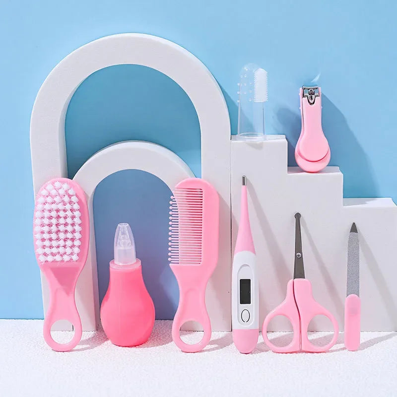 NEW 13PCS Set 0-6Yrs Newborn Daily Nail Care kit Nail Clipper Tool Health kit Thermometer Comb Care kit Babies Personal Care Supplies