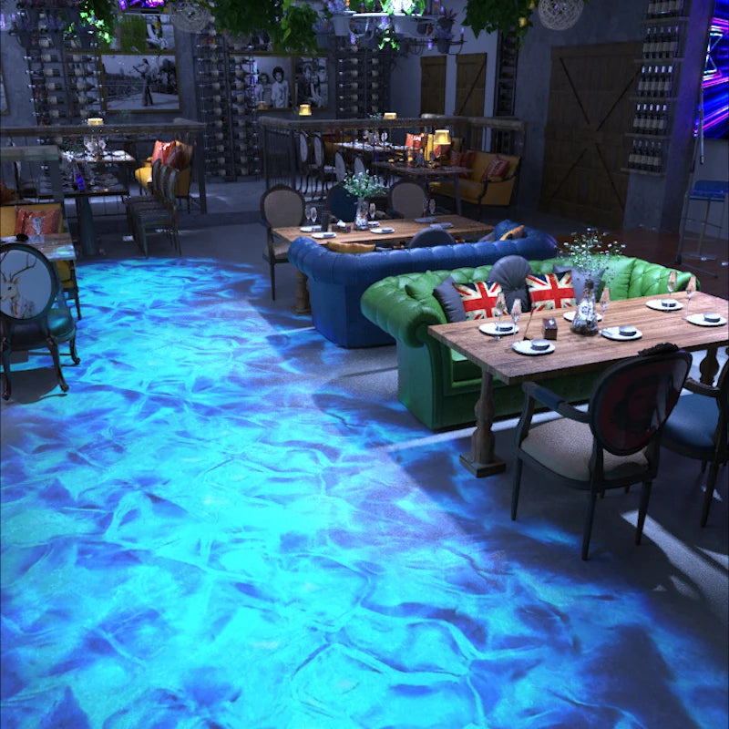 NEW 160W Waterproof Outdoor Water Wave Ocean Wave Light Water Wave Effect Projector with Gobo Projector Home Outdoor Decoration Supplies