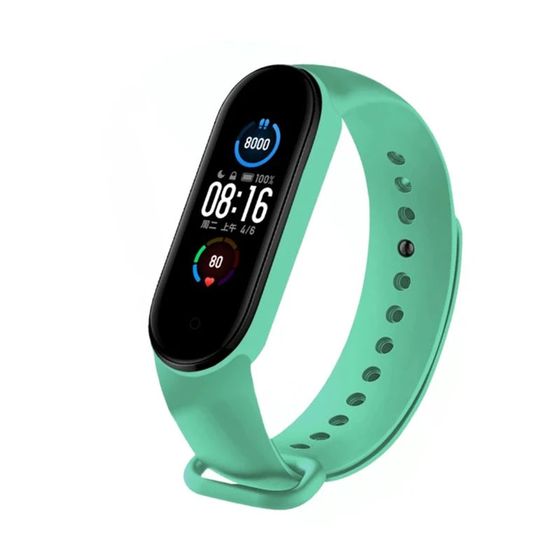 M6 Smart Watch Men Women Fitness Smart Bracelet Sports Band Heart Rate Blood Pressure Monitor Waterproof Multi-function Watches Accessories Products Electronics Sports Supplies