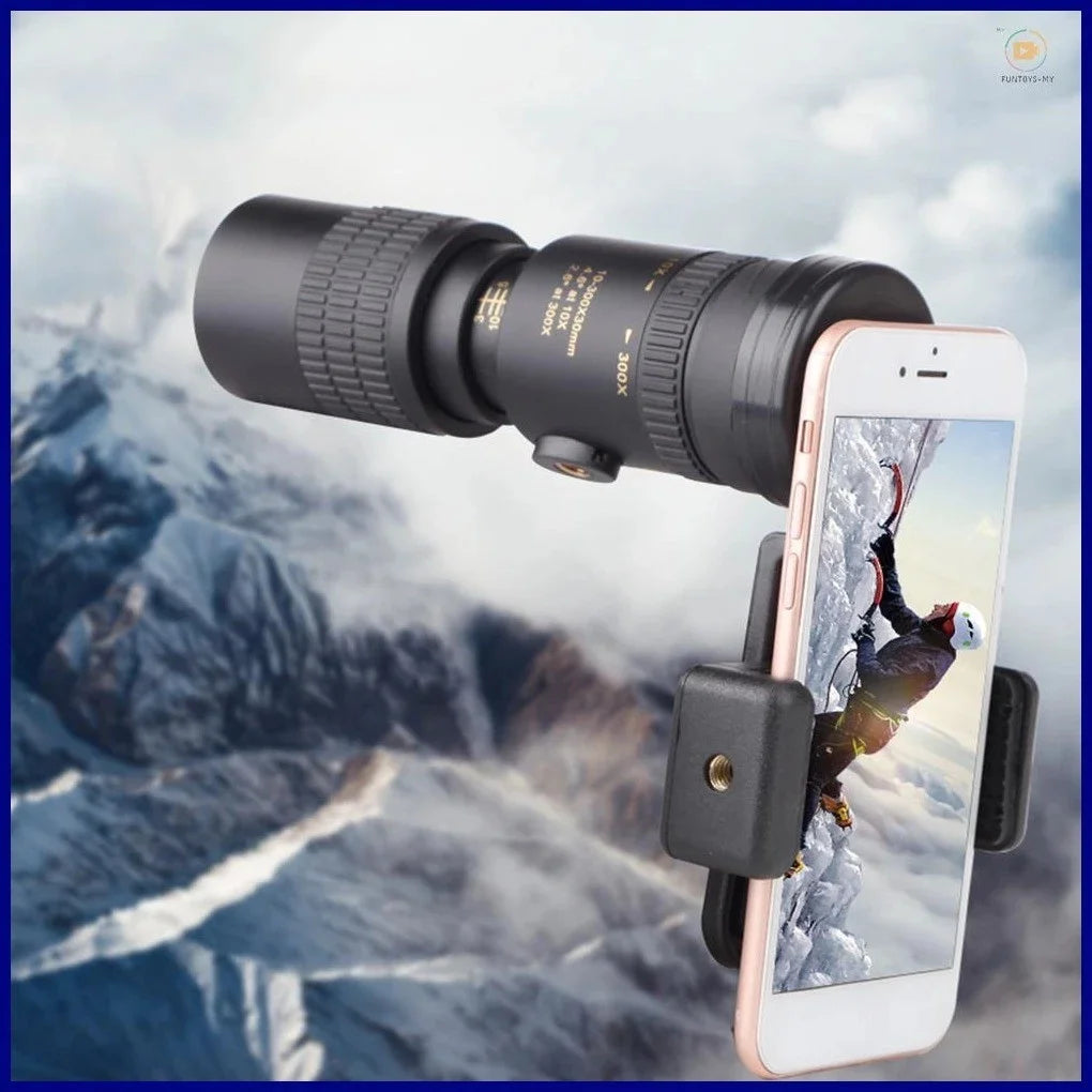 NEW Arrivals 10-300x40 Professional Zoom Telescope HD 4K Portable Strong Binoculars Long Range Professional Monocular -Prisms Stretch Rotating Zoom For Hunting Camping