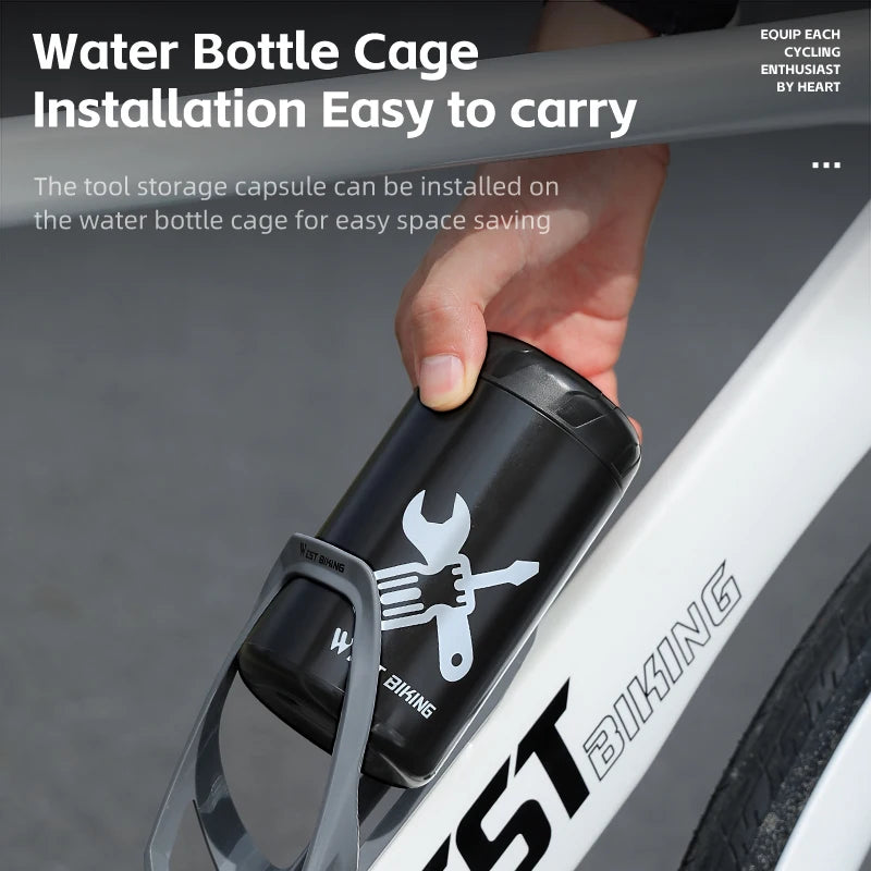 NEW Arrivals 2PCS Set Portable Bottle Storage Bottle Pod Cycling Tool Bottle Storage Cycle Tire Repair Kit Holder For Water Bottle Cage Bicycle Accessories
