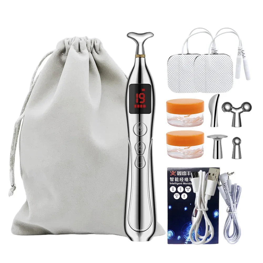 NEW Arrivals Intelligent Electronic Acupuncture Pen Electric Acupuncture Physiotherapy Pulse Massager Muscular Pain Relief Muscle Relax Stimulation Health Care Supplies