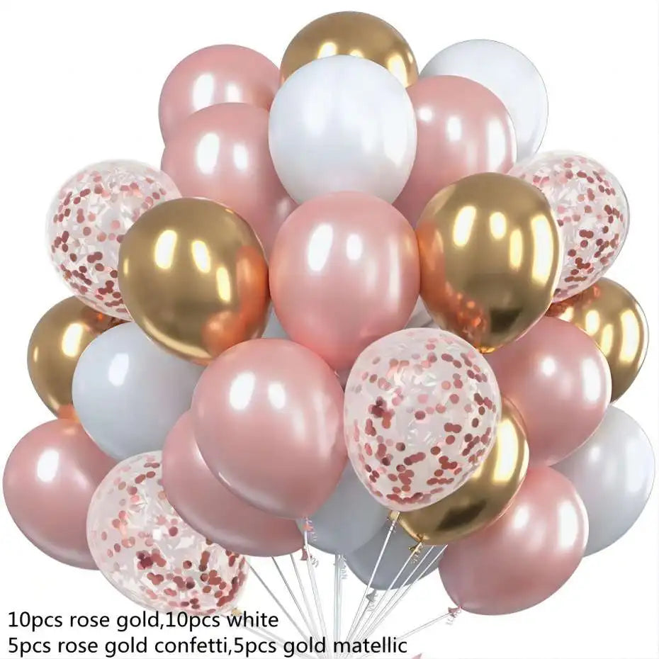 30pcs Globos Confetti Latex Balloons Wedding Decoration Baby Shower Birthday Party Decor Clear Air Balloons Valentine'S Day