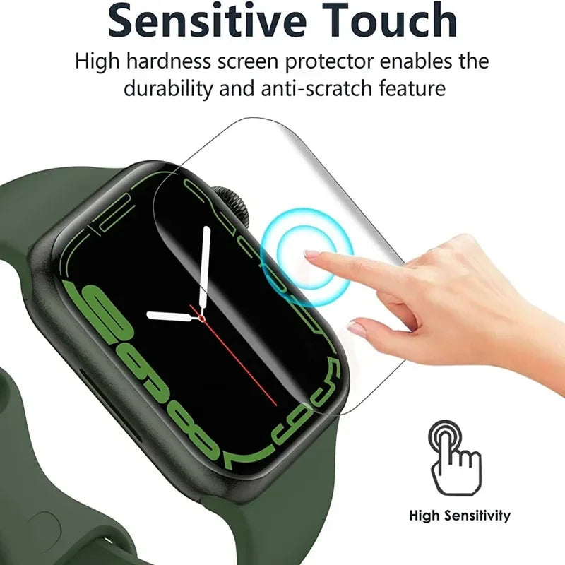 5PCS Set Hydrogel Film for Apple Watch 9 5 6 10 3 2 1 40MM 44MM 42MM 46MM Screen Protector for Apple Watch Ultra 49MM 7 8 41MM 45MM Watches Accessories Electronics Supplies