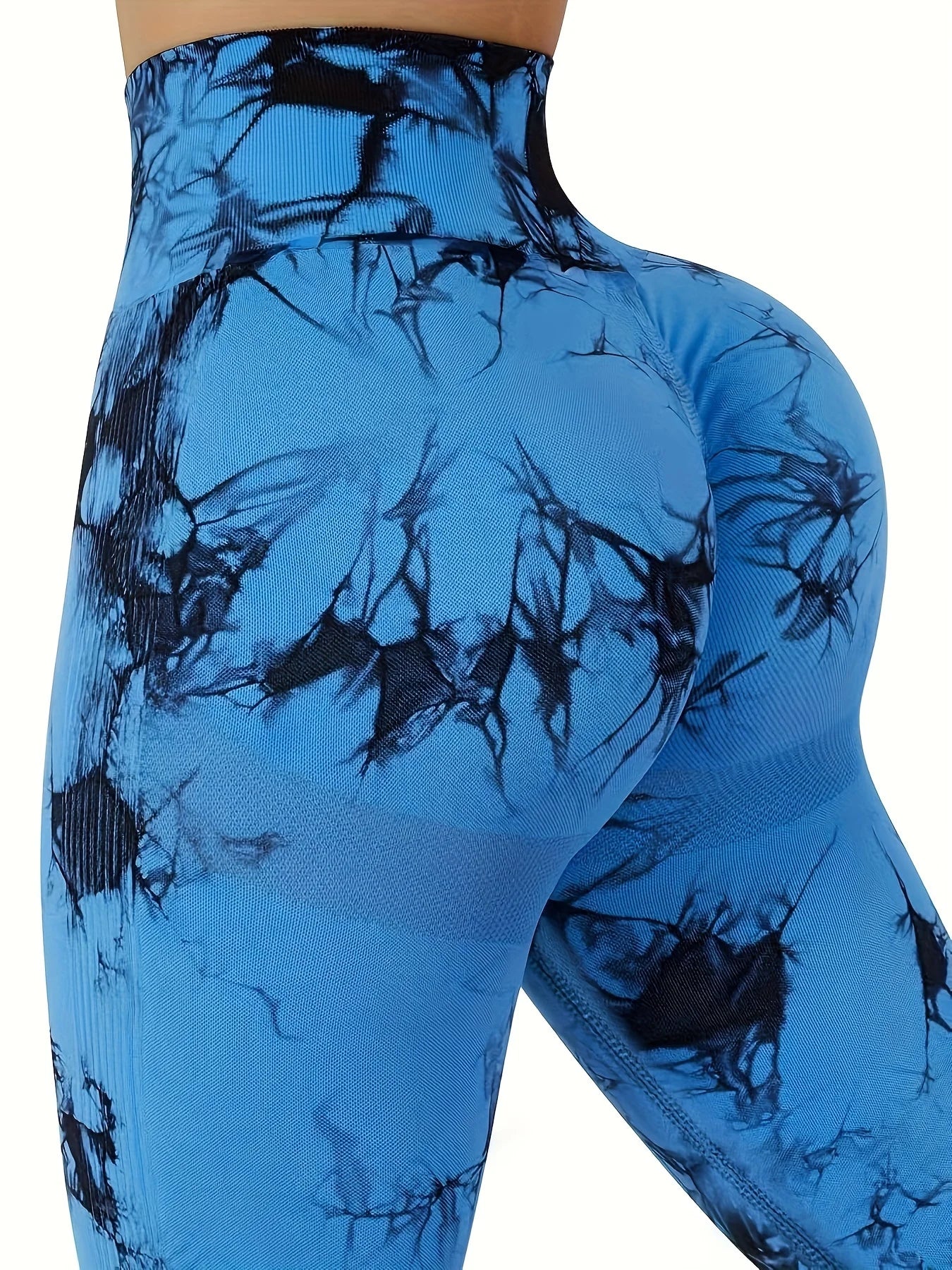 NEW Arrivals 3PCS Set Tie Dye Seamless High Waisted Leggings - Tummy Control Scrunch Butt Lifter - Women Yoga Gym Fitness Pants Outdoor Running Hiking Leggings Ladies Sports Clothing Sets