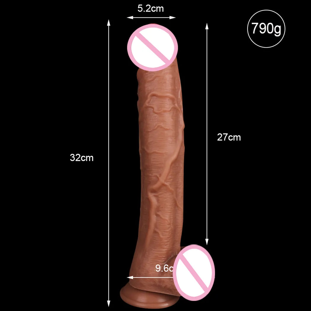 Huge Dildo Realistic Phallus Silicone Penis Suction Cup Skin Feeling for Women Male Masturbator Anal Plug Sex Toys for Adults 18