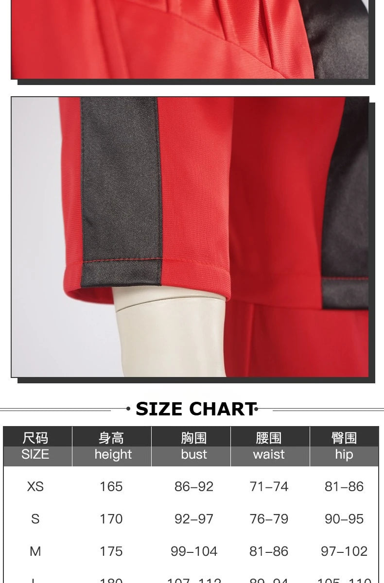 Michael Jackson S-3XL Plus Size Coat Pant Set Michael Scary Night Clubwear Premium Overcoat Red Leather Jacket Vintage Thriller Party Cosplay Costume