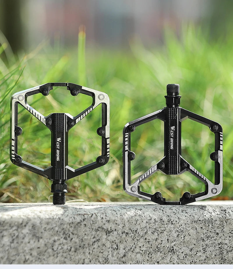 NEW Bicycle Professional Pedals Sealed DU Bushing Pedals Mountain Road Bike Nonslip Pedal Aluminum Alloy MTB Pedal Bicycle Parts Accessories Sports Supplies