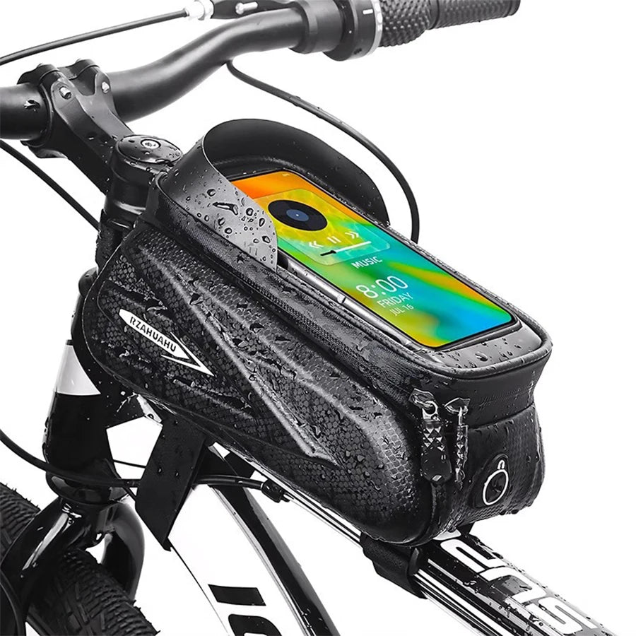 NEW Arrivals Bicycle Bag Waterproof Touch Screen Cycling Bag Top Frame Tube Bag MTB Road Bike Bag Phone Case Bike Accessories