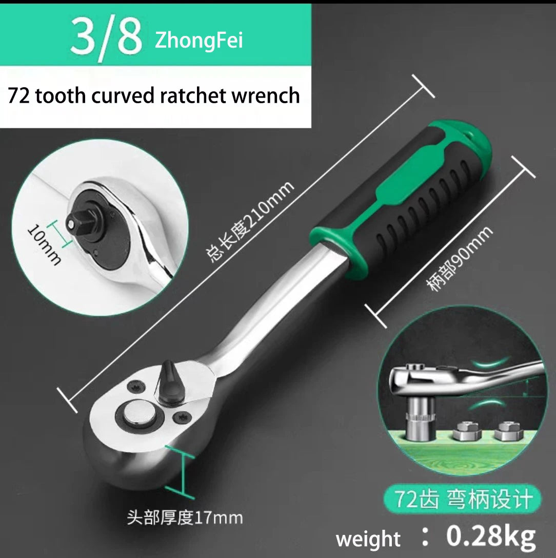 NEW Arrivals Hand Tools, Key Set Wrench, Ratchet Wrench Set 1/4 3/8 1/2 Auto Repair Spanner Tools Car Repair Accessories