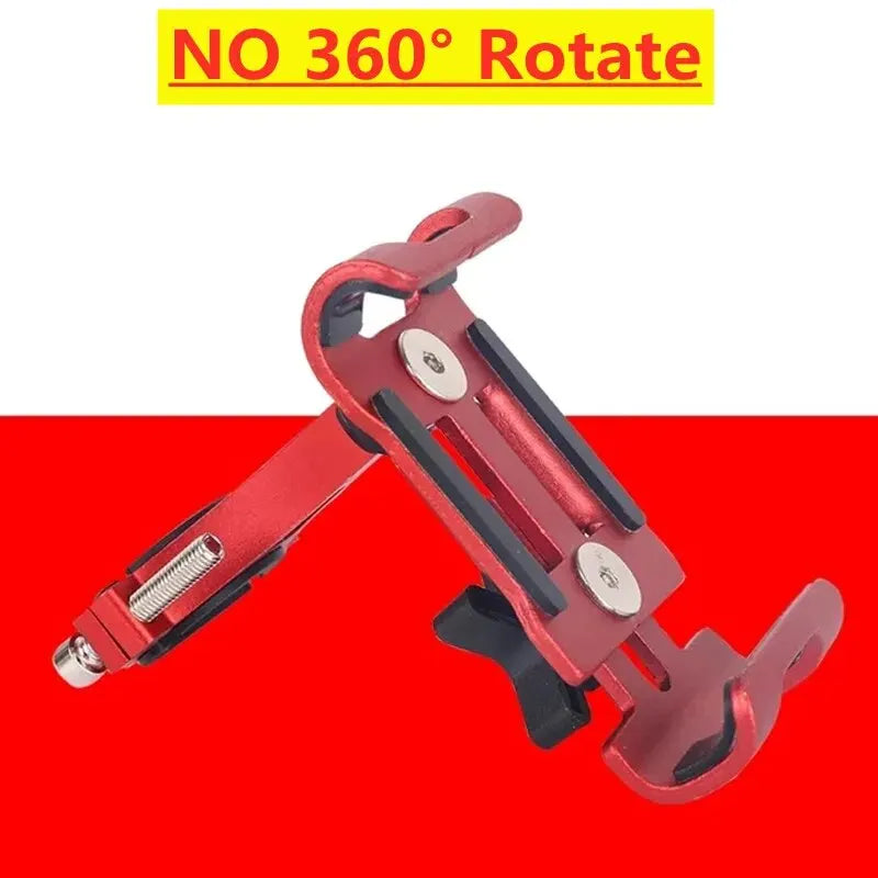 NEW Arrivals Gold/Gray Color Metal Motorcycle Bike Phone Holder Aluminum Alloy Anti-Slip Bracket GPS Clip Universal Bicycle Stand Support for All Smartphones