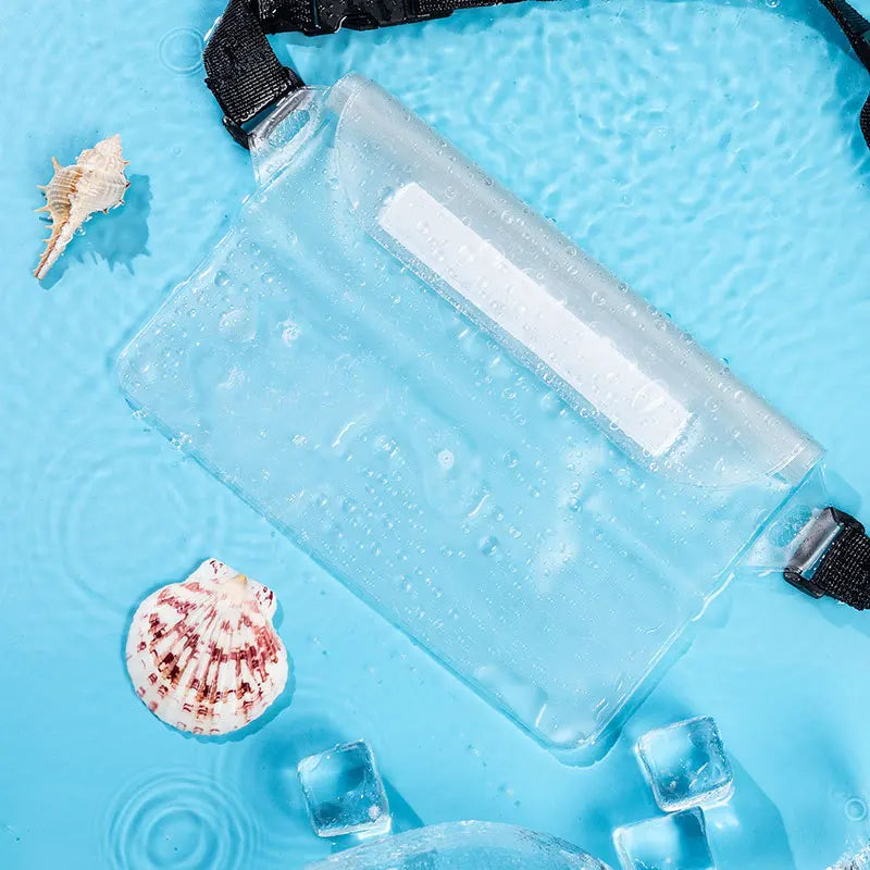 NEW 3 Layers Yellow Color High Waterproof Sealing Swimming Bag Large Size Transparent Underwater Dry Protection Bag for iPhone Mobile Phone Pouch