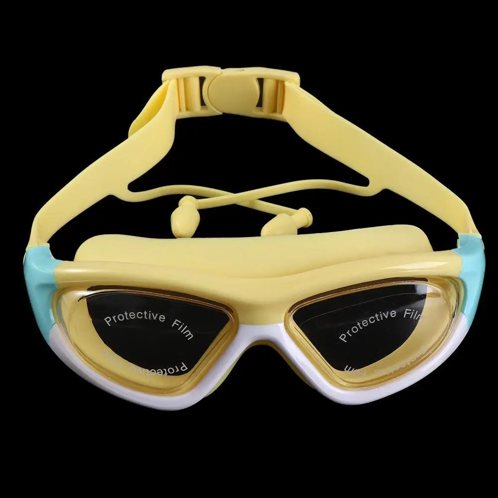NEW Sports Eyewear Earplug Silicone Anti-Fog UV Protection Waterproof Swimming Glasses Underwater Goggles Swim Goggles Swim Eyewear
