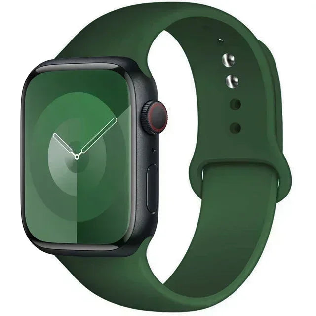Original Silicone Strap For Apple Watch Band 44mm 38-40 42-46 41-45 46MM 49 mm Bracelet Watch Serie Accessories 10 9 7 4 5 6 8 SE Ultra 2 3 Electronics Supplies