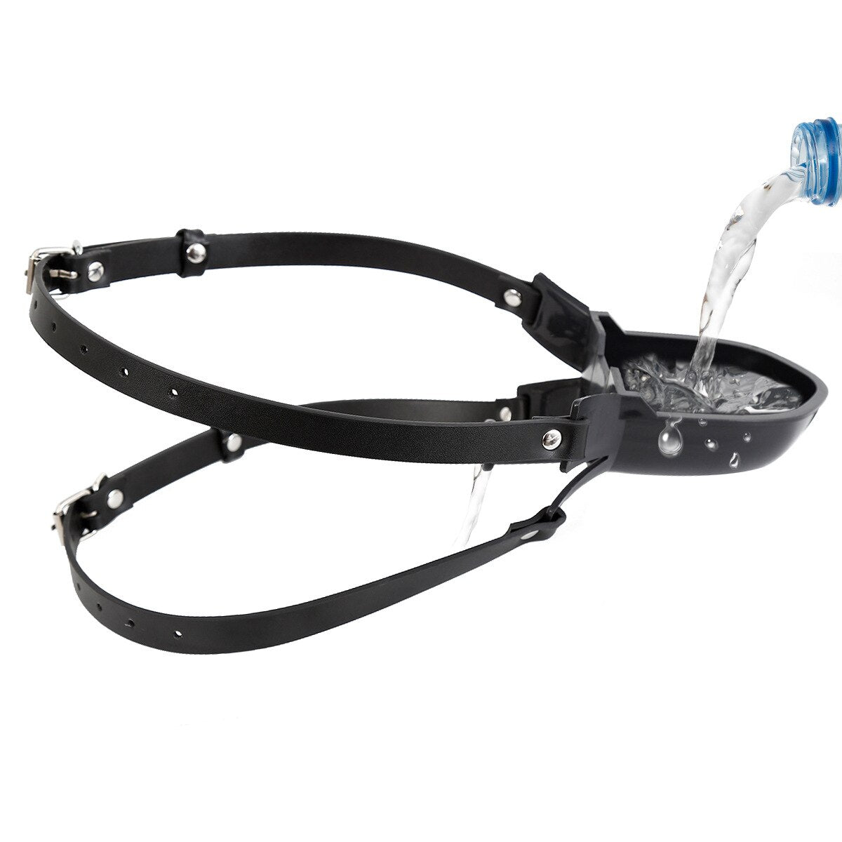 BDSM Slave Dog Training Watering Funnel Gag Bondage Restraint Open Mouth Breathable Sex Toys For Couple Make one's mouth water