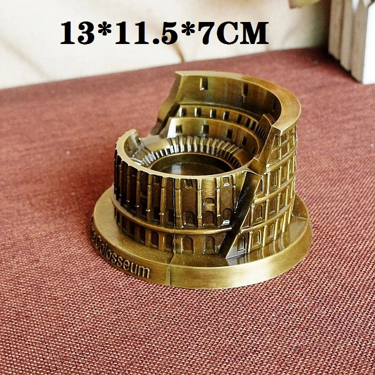 NEW Arrivals 30 Kind Metal Handicrafts Pisa Tower Egyptian Pyramids Building Model Taj Mahal Empire State Building Ornaments Architects Gifts Home Office Decoration Supplies