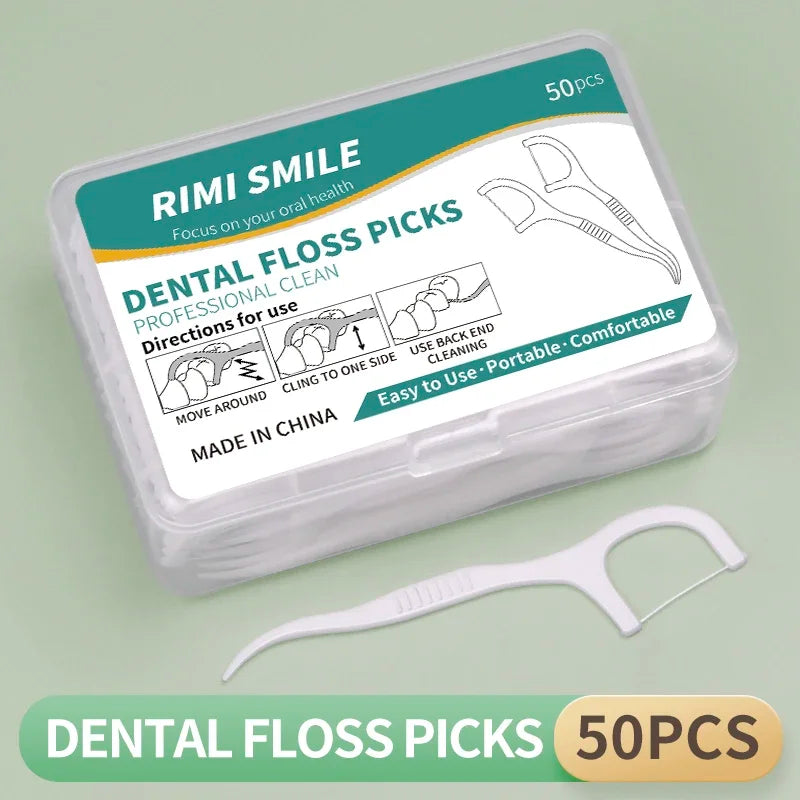 NEW Arrivals Bulk 300/1000PCS Set Dental Floss & Toothpicks Disposable Oral Care Kit Teeth Cleaning Supplies Travel-Friendly Health Care Hygiene Accessories