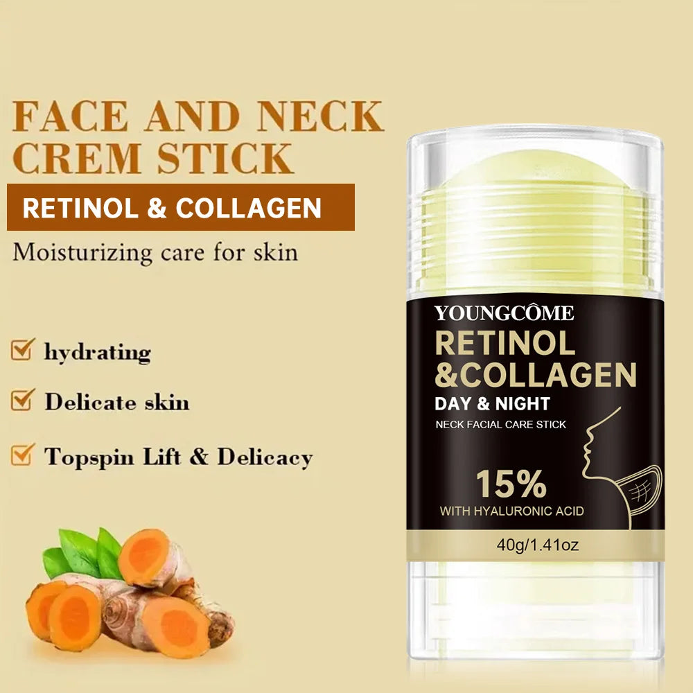 NEW 3PCS Set Retinol Face and Neck Treatment Bar Collagen with Firming Elasticity Improve Loose Skin Lotion Moisturizes and Brightens Ladies Skin Care Korean Products