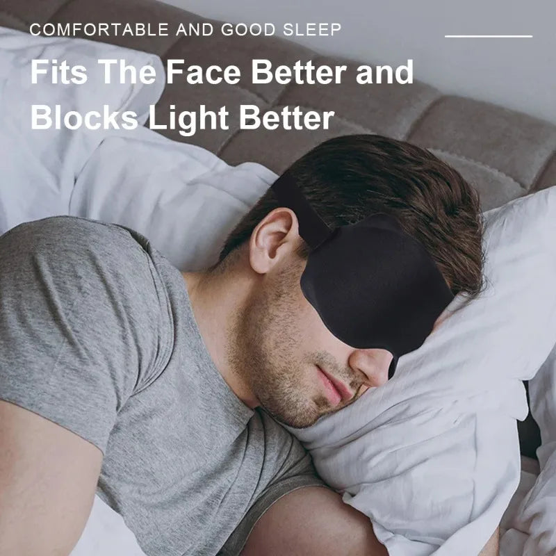 NEW Arrivals 5 Colors 3D Sleeping Mask Block Out Light Soft Padded Sleep Mask For Eyes Slaapmasker Eye Shade Blindfold Sleeping Aid Face Mask Eyepatch