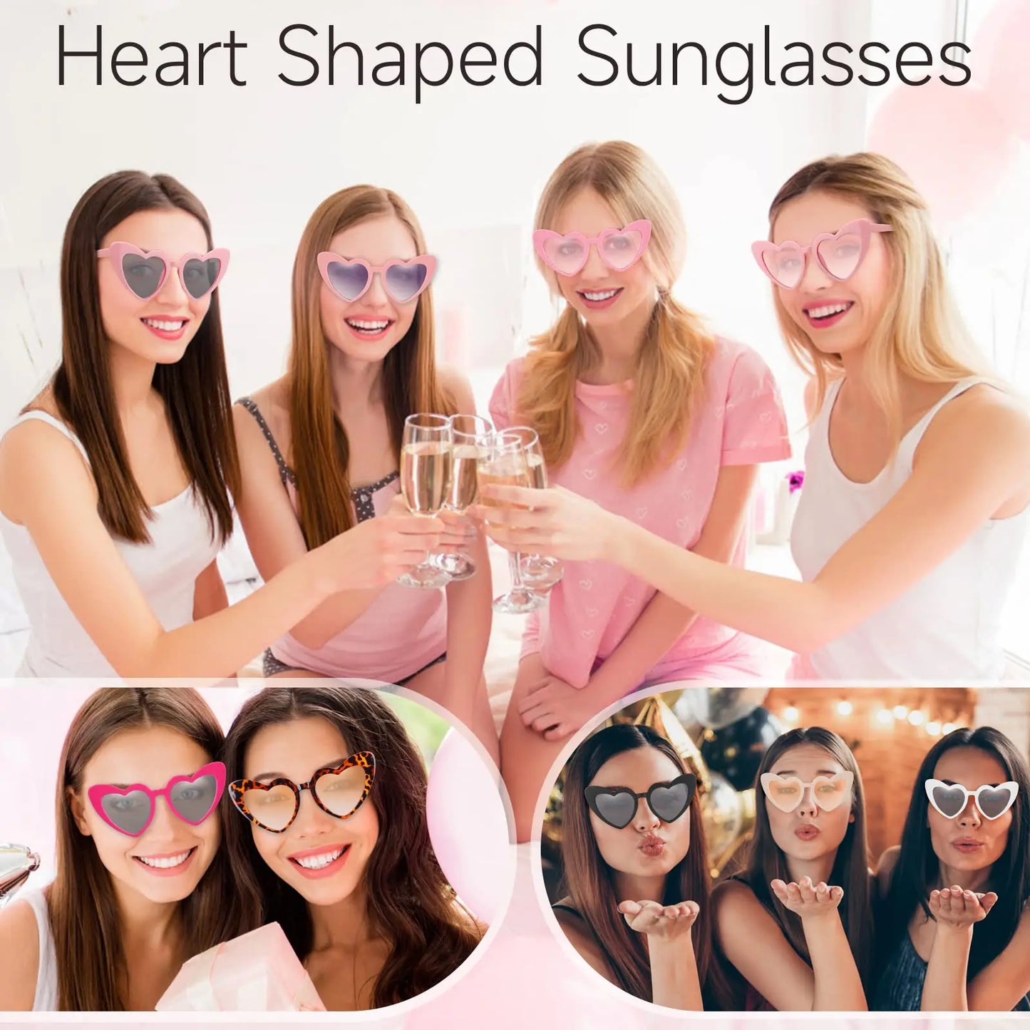 NEW Arrivals 24-48-100PCS Set Wedding Heart Sunglasses Memories for Wedding Guests Wedding Souvenirs Sunglasses Wedding Party Bachelorette Hen Party Accessories