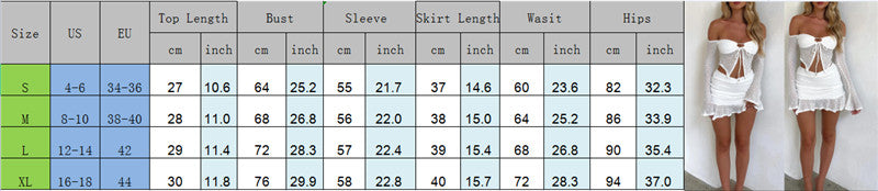 NEW Arrivals 2PCS Set White/Black/Blue Color Women Sexy Crochet Knit Skirt Hollow Out Knitted Cami High Waist Bodycon Mini Skirt Outfits Spring Summer Evening Beach Party Night Club Outfit