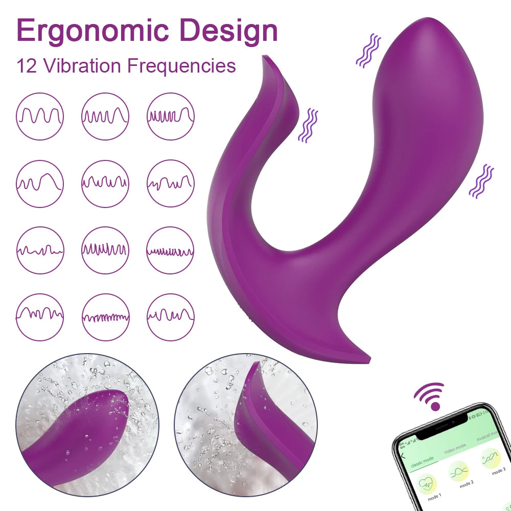 Bluetooths Dildo Vibrator for Women Wireless APP Remote Control Vibrator Wear Vibrating Panties Toy for Couple Sex Toys Shop