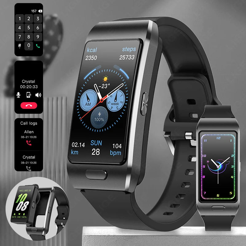 NEW 2 In 1 TWS Headset Smart Watch 1.57" Men Women GPS Touch Screen Sports Fitness ECG Heart Rate Watches Bluetooth Call Music Smartwatch