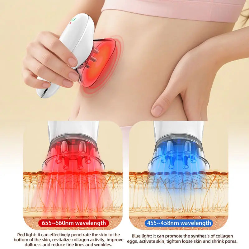 NEW Arrivals 2 in 1 Electric Cellulite Massager Body Sculpting Machine for Leg Abdomen Waist Arm Microcurrent Facial Device for Skin Care