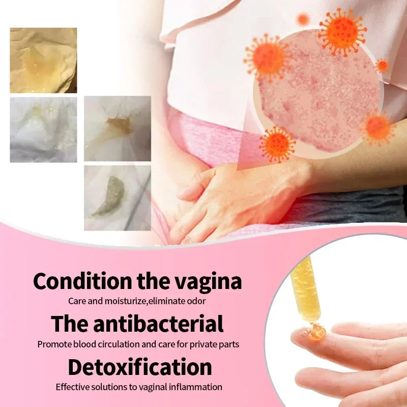 Vaginal Detox Vagina Womb Cleaner Vaginale Serrage Infection Vaginitis Treatment Feminine Hygiene Care Women Gynecological Gel