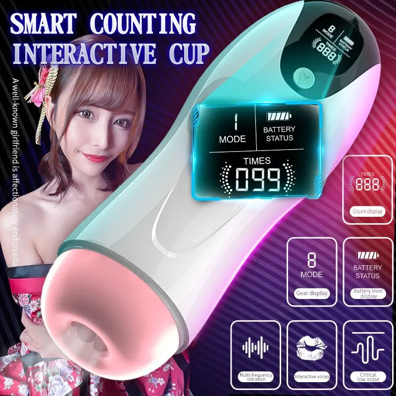 Adult Men's Suction Simulation Channel Masturbator Vagina Oral Vacuum Suction Masturbation Toy Penis Aircraft Cup Male Adult Sex Toy