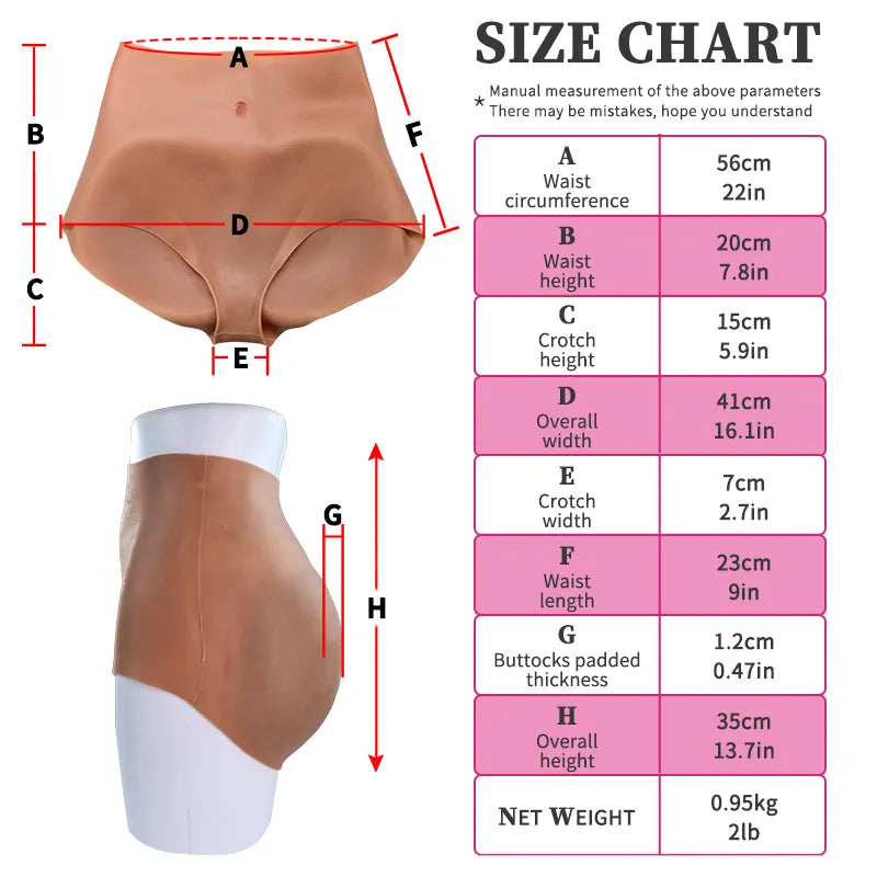 High Waist Female Silicone Big Buttocks Lifting Padded Pants Natural Fack Full Booty Shapewear Super Soft For Woman