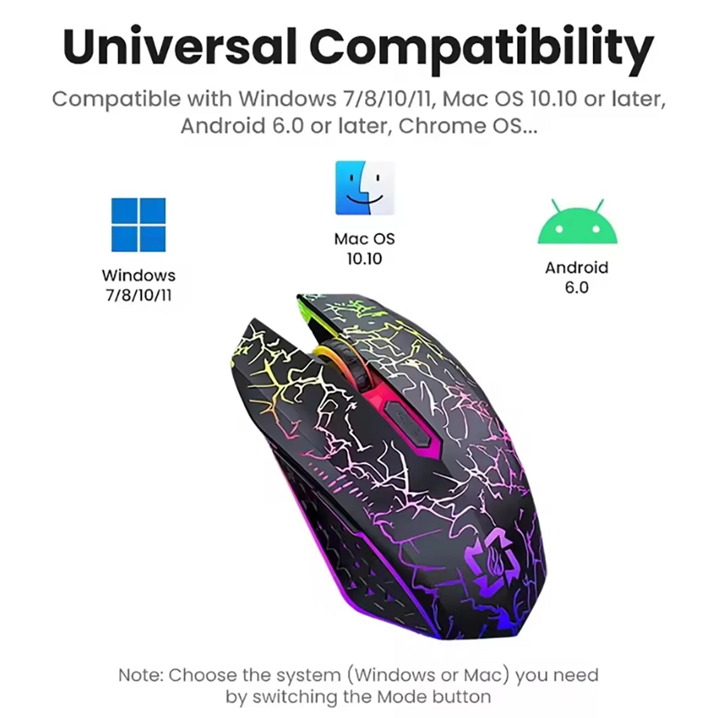 NEW Arrivals 2.4G Bluetooth Wireless Mouse Gaming Mouse Silent Mouse Rechargeable Mouse 800-1200-1600 DPI Mouse Mice for PC Laptop Mac Book Electronic Accessories