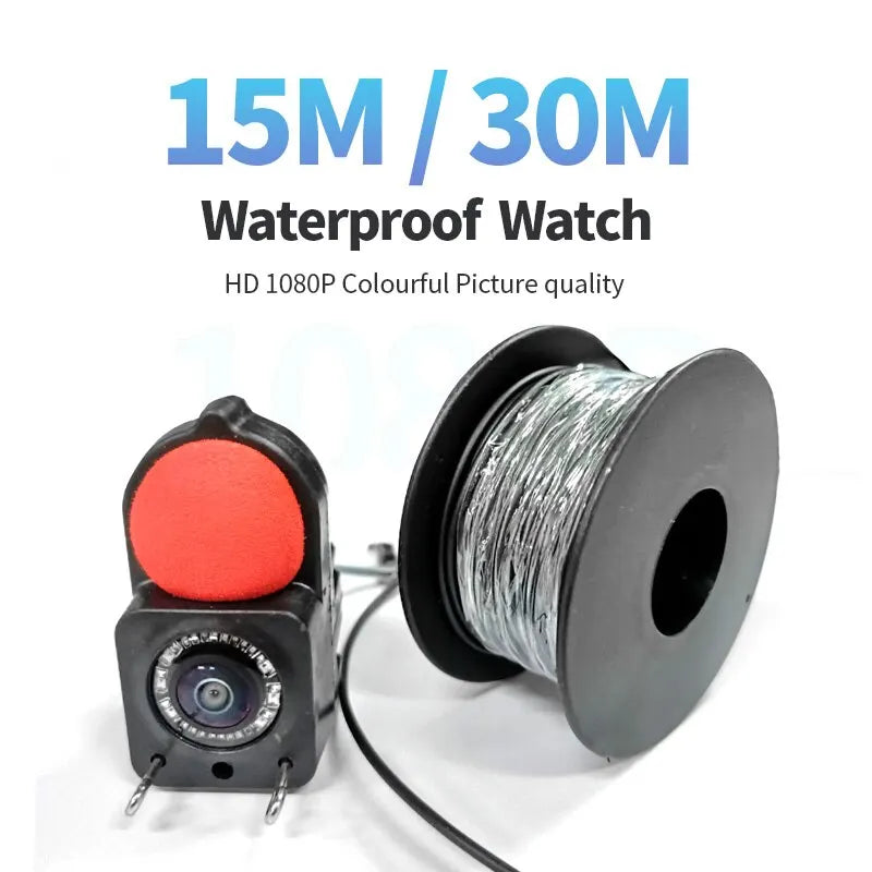 Portable Fish Depth Finder Water Handheld 1080P 4.3 Inch LCD Fish Finder Underwater 220° Fishing Camera With Night Vision