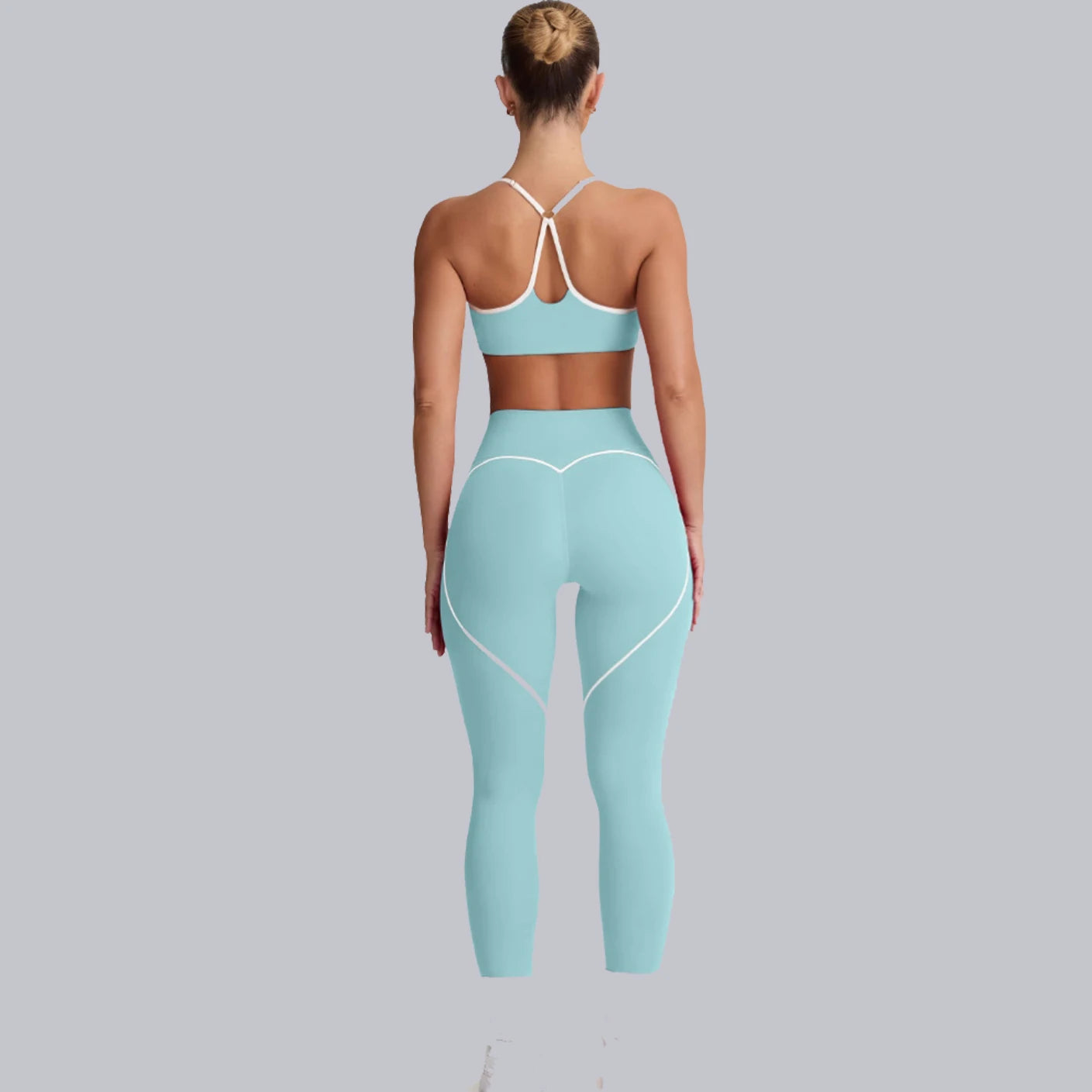 NEW Arrivals 2 PCS Set 5 Colors Tracksuit Women Yoga Set Nude Feeling Workout Set Gym Clothes Push Up Fitness Running Sportwear Sport Girls Bra Leggings Suit