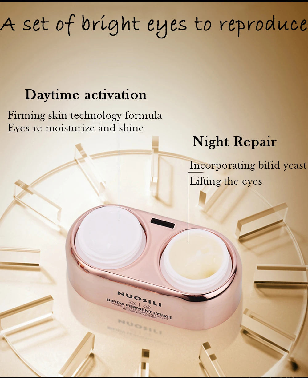 2pcs Day/Night Peptide Anti-Wrinkle Eye Cream Collagen Anti Dark Circle Anti-aging Anti-Puffiness Eye Bags Korea Cosmetics