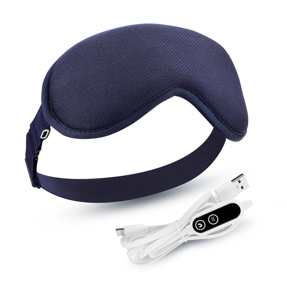 NEW Electric Steam Eye Massager Sleeping Mask Heated Eye Resistant Remover Eye Temperature Massage Relieve Fatigue Office Eye Shade Ladies Beauty Salon Spa Supplies