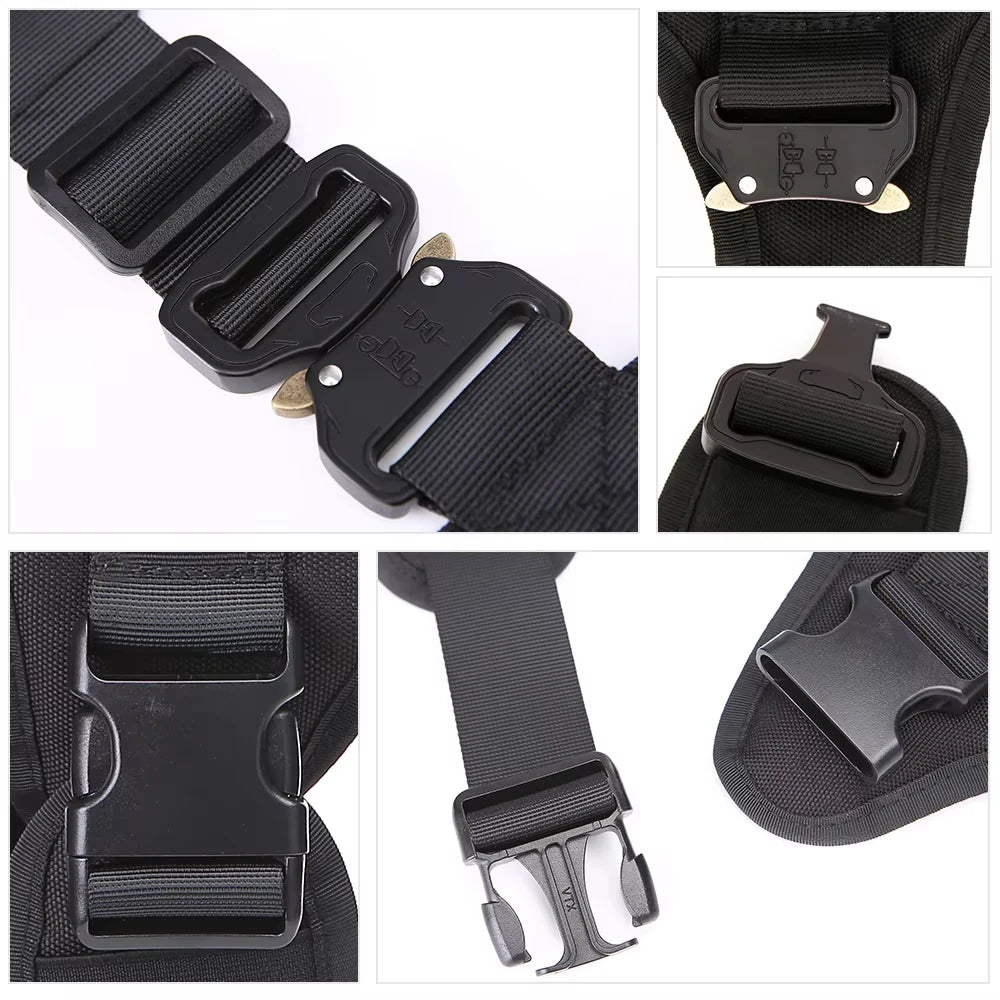 NEW Arrivals Tactical Dog Harness Adjustable Pet Chest Strap Working Training Easy Control Pet Vest-Type Service Traction Pets Supplies